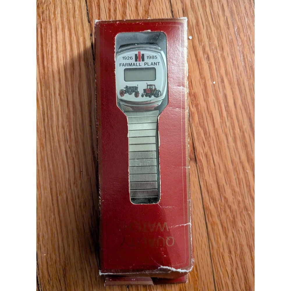 Vintage International Harvester Farmall Plant 1926-1985 Digital Watch Tractor IH